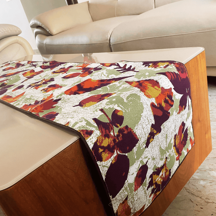 Autumn Leaves Printed Table Runner|shobitam