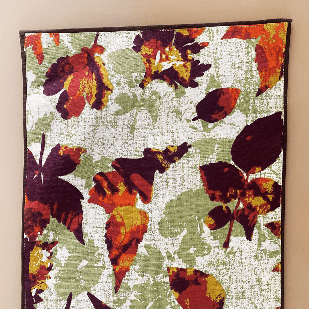 Autumn Leaves Printed Table Runner|shobitam