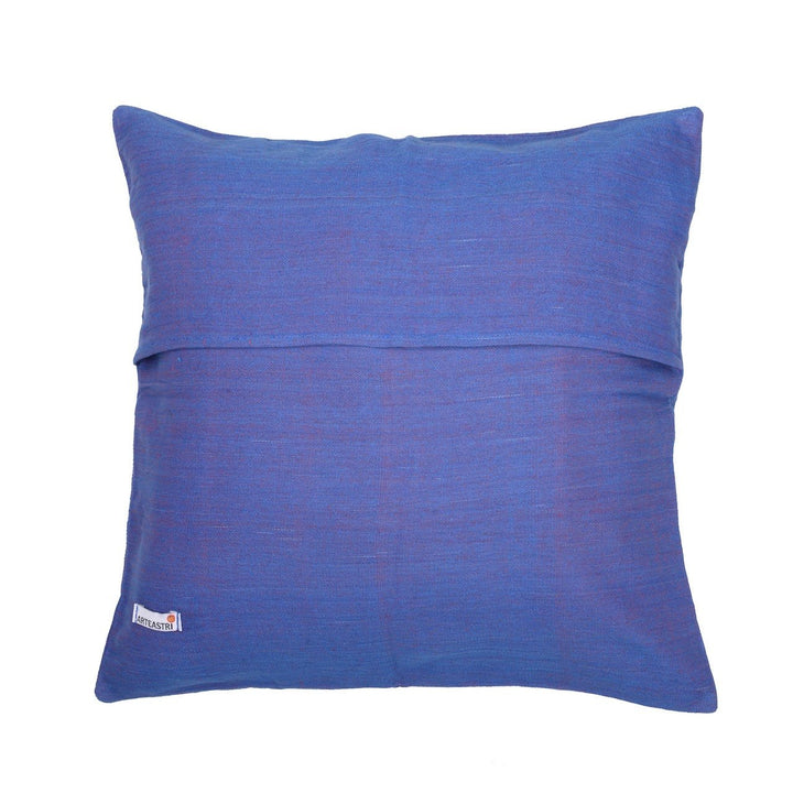Blue Woven Cotton Cushion Covers - Pack of 1 | SHOBITAM