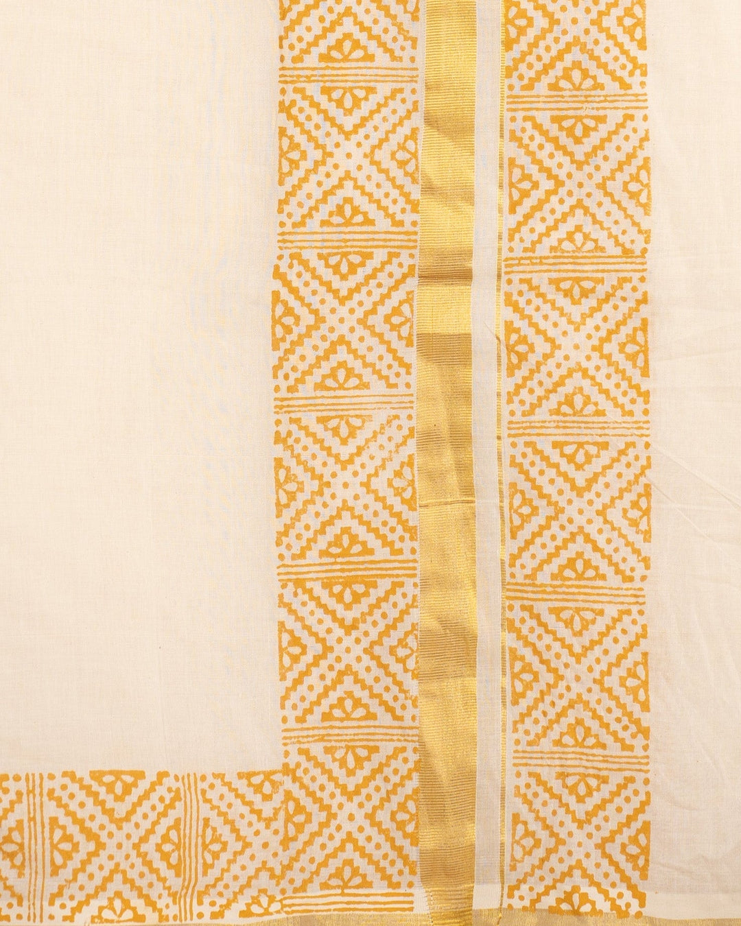 Cotton Handblock Printed Mens Dhoti Swara | SHOBITAM