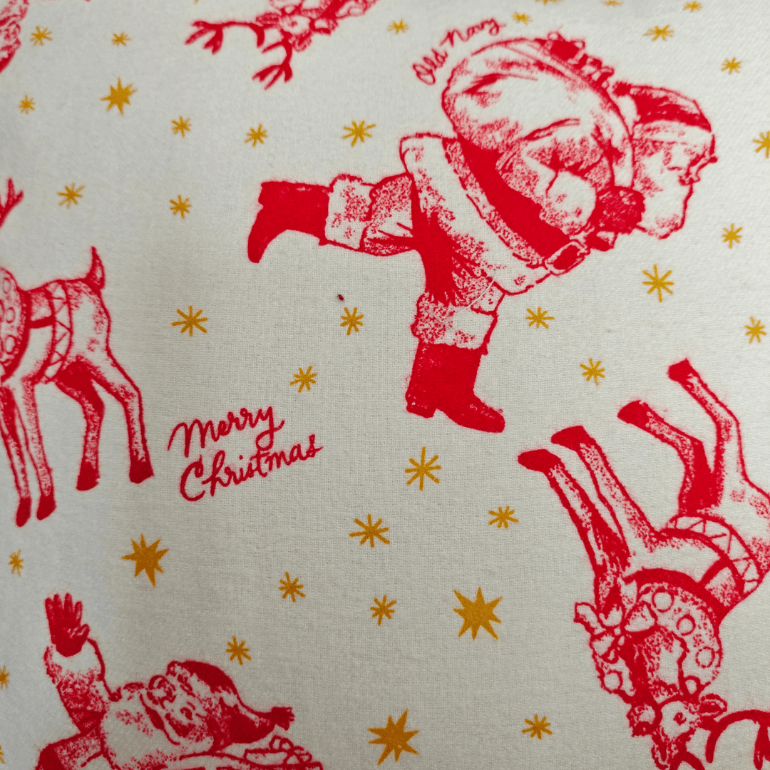 Santa Christmas Print Cushion Cover | SHOBITAM