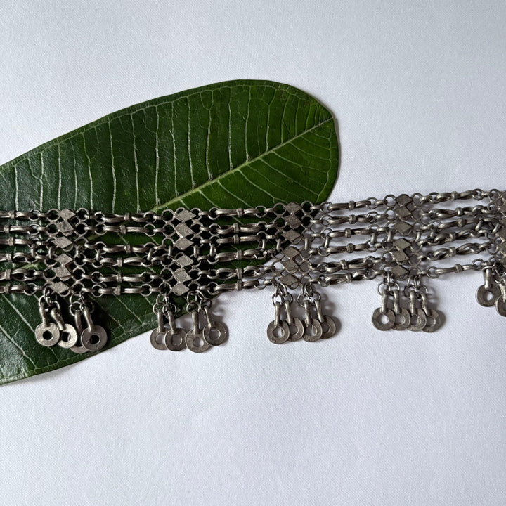 Silver Diamond Choker Necklace | SHOBITAM