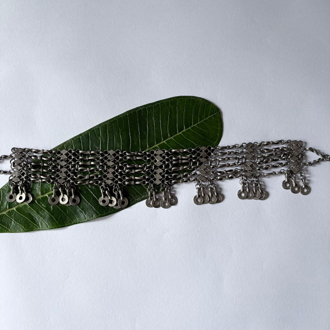 Silver Diamond Choker Necklace | SHOBITAM