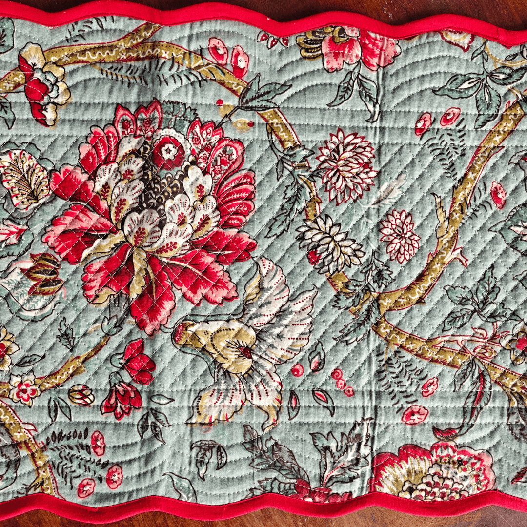 Floral Meadow Reversible Table Runner | SHOBITAM