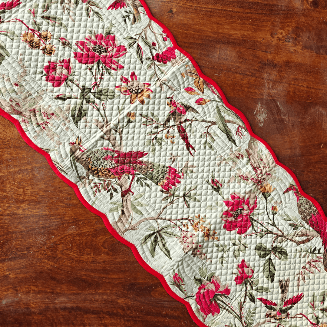 Floral Meadow Reversible Table Runner | SHOBITAM