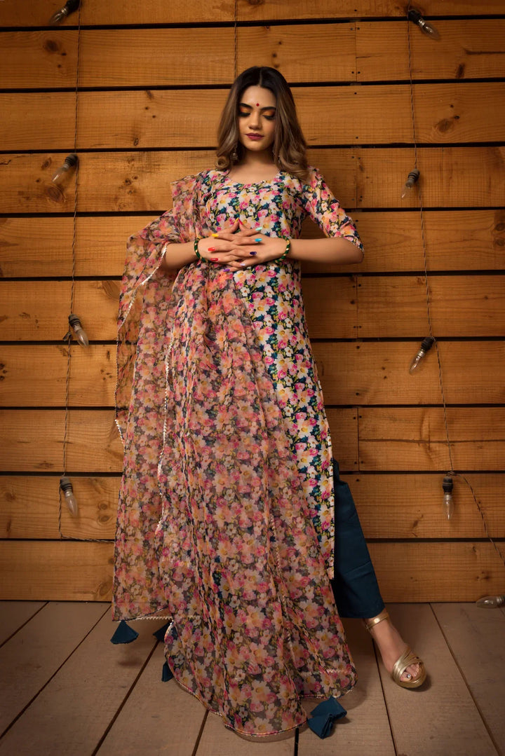 MOGRA MODAL COTTON SUIT SET | SHOBITAM