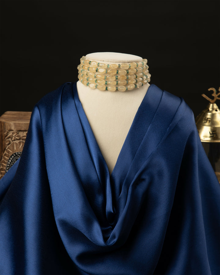 Kanak Valli Choker- Natural Citrine & Aventurine | SHOBITAM