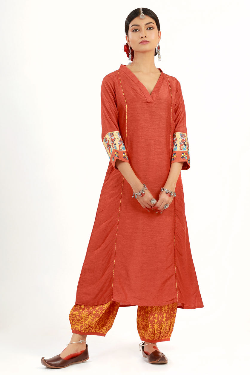 Orange Durga Set (set of 2 ) | SHOBITAM