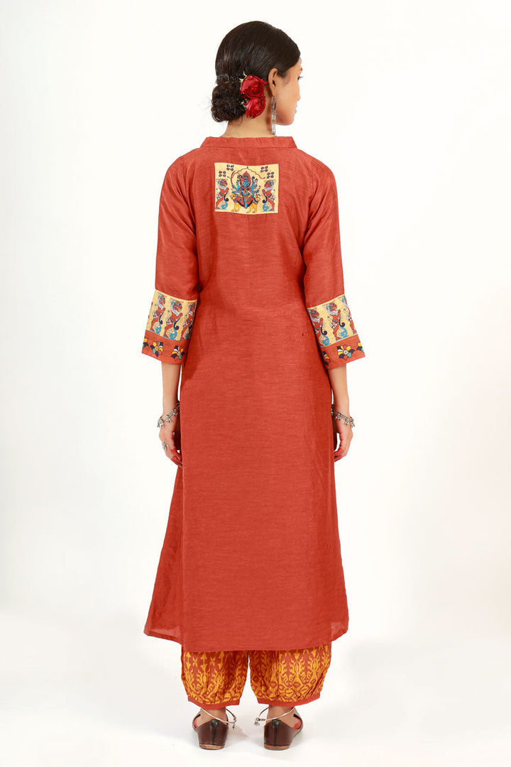 Orange Durga Set (set of 2 ) | SHOBITAM
