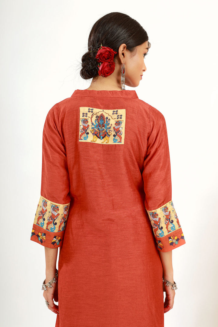 Orange Durga Set (set of 2 ) | SHOBITAM