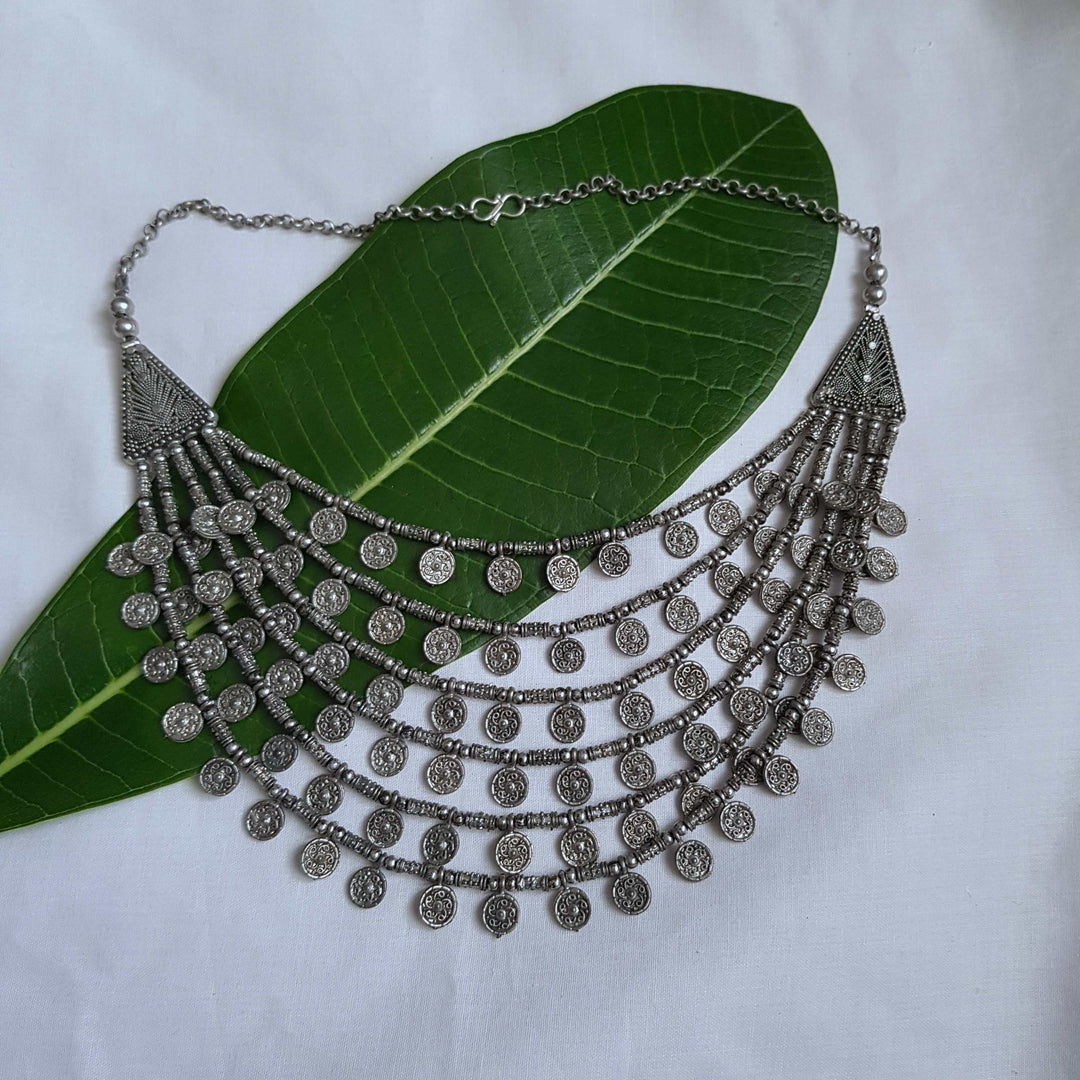 Six Layered Coin Necklace | SHOBITAM