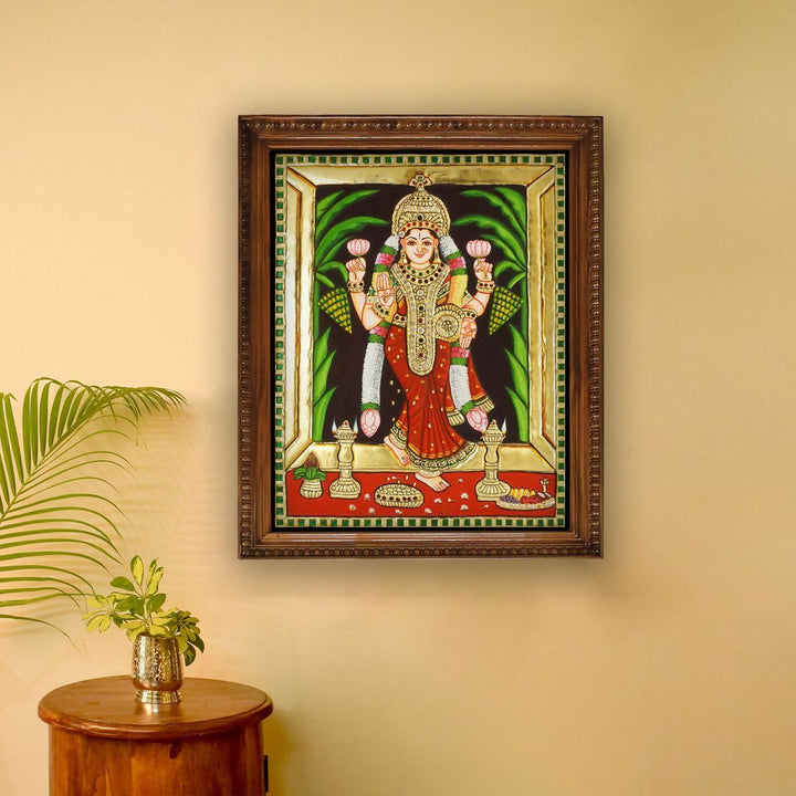 TANJORE PAINTING VASTHU LAKSHMI 12*15 | SHOBITAM