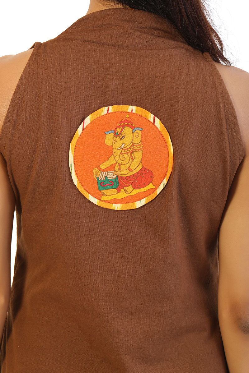 Earth Brown Kurti | SHOBITAM