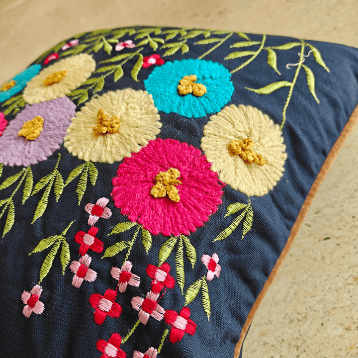 Mehak Embroidered Cushion Cover | SHOBITAM
