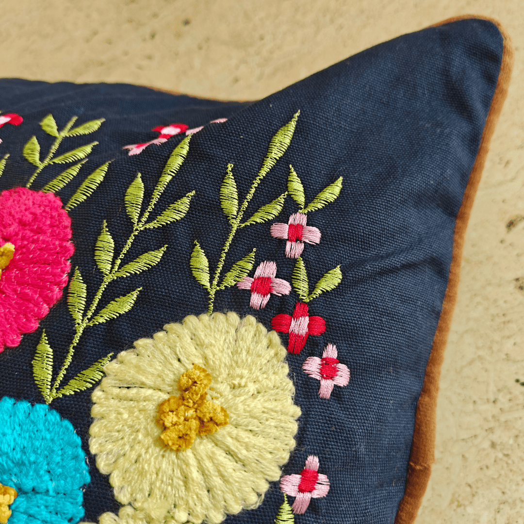Mehak Embroidered Cushion Cover | SHOBITAM