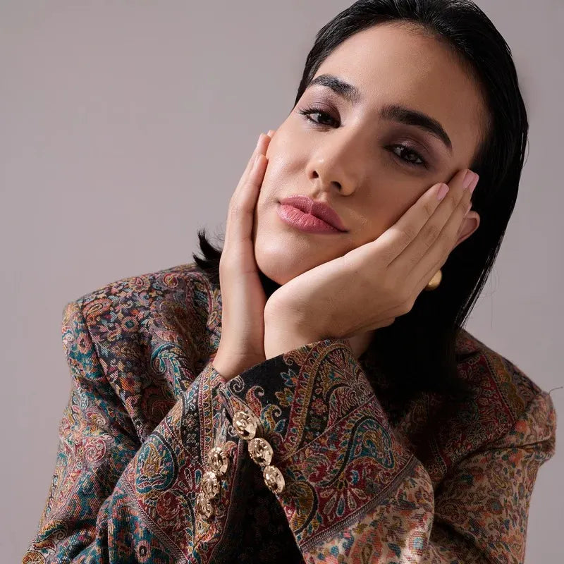 Tashi Fine Wool Silk Blazer for Women | SHOBITAM