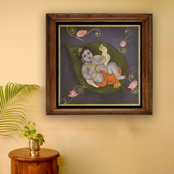 CANVAS PRINT ALILAI KRISHNA 25*25 | SHOBITAM