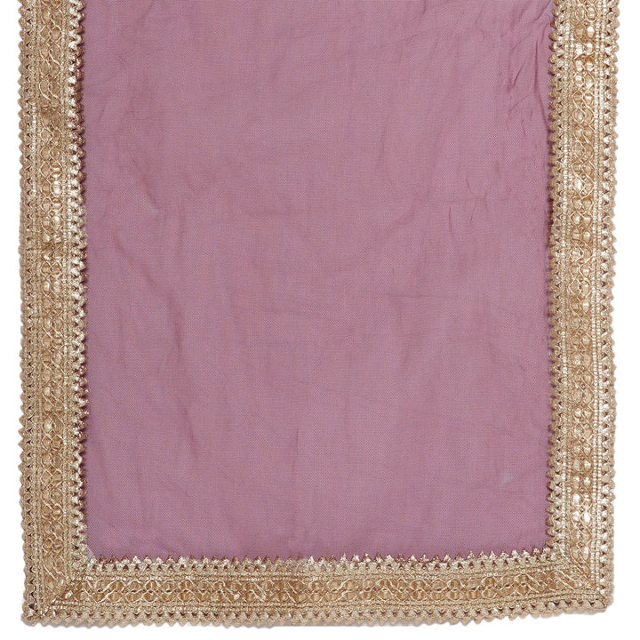 Floral Buti Sequence work Blouse with Sequins work Lehenga with Dupatta - Wine | SHOBITAM