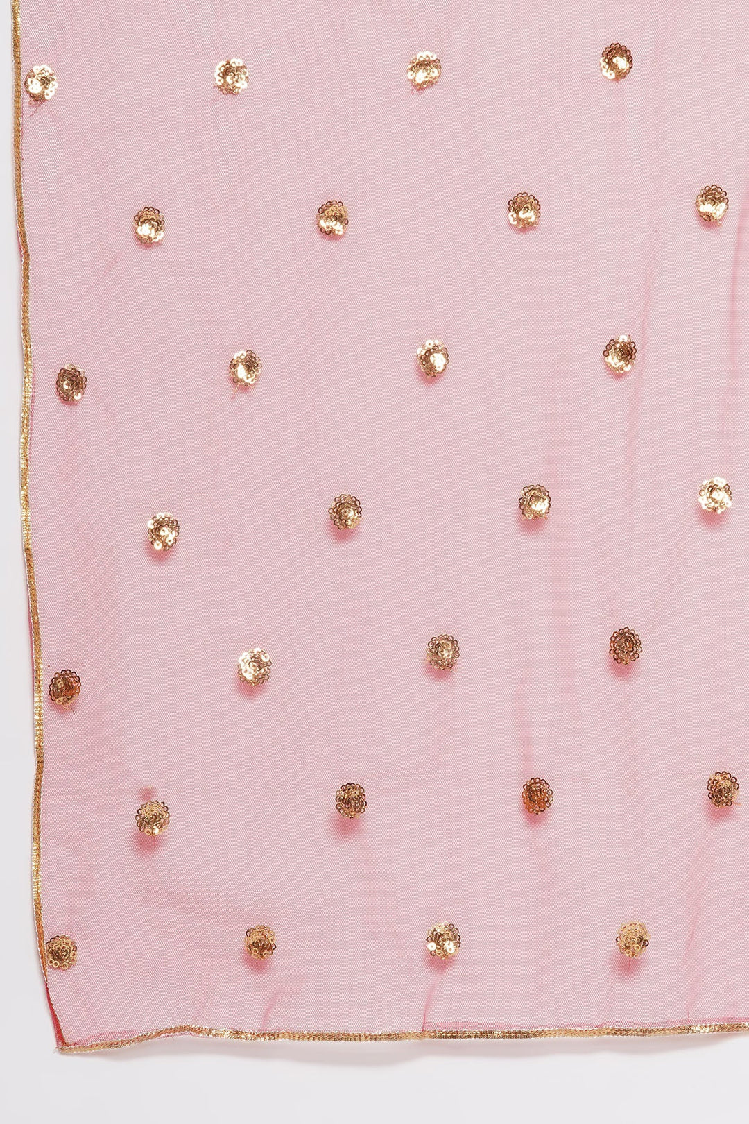 Silk Blouse with Lehenga and Dupatta with Floral Embroidery | SHOBITAM