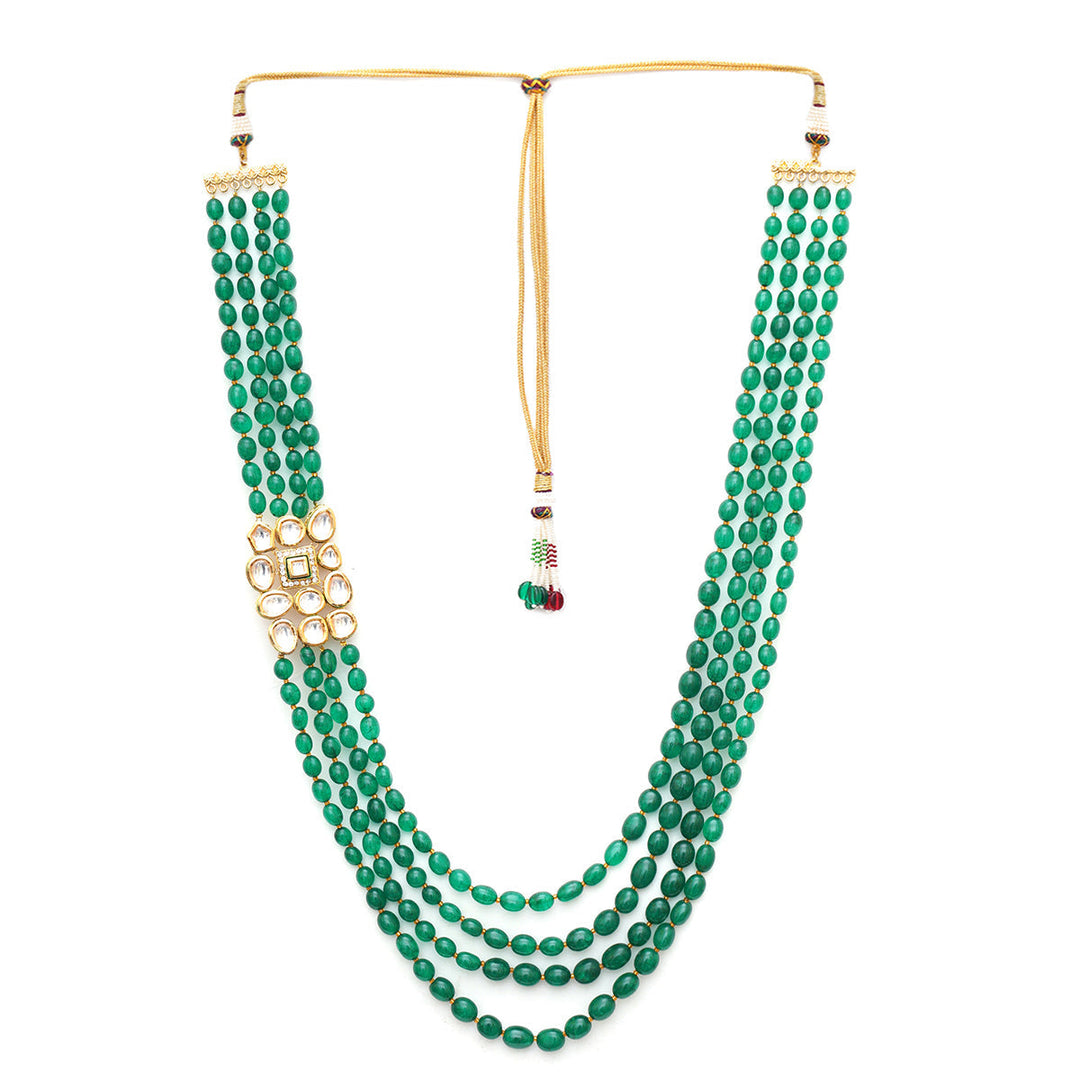 Emerald Layered Neckpiece | SHOBITAM