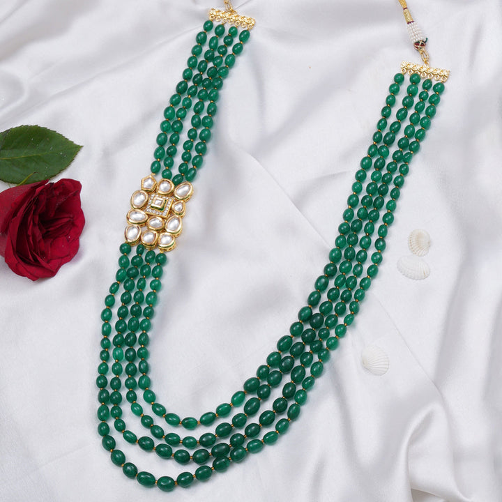 Emerald Layered Neckpiece | SHOBITAM