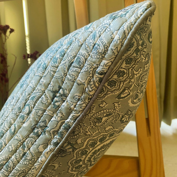 Matilda Quilted Cushion Covers, 16" x 16", Pack of 2 |SHOBITAM