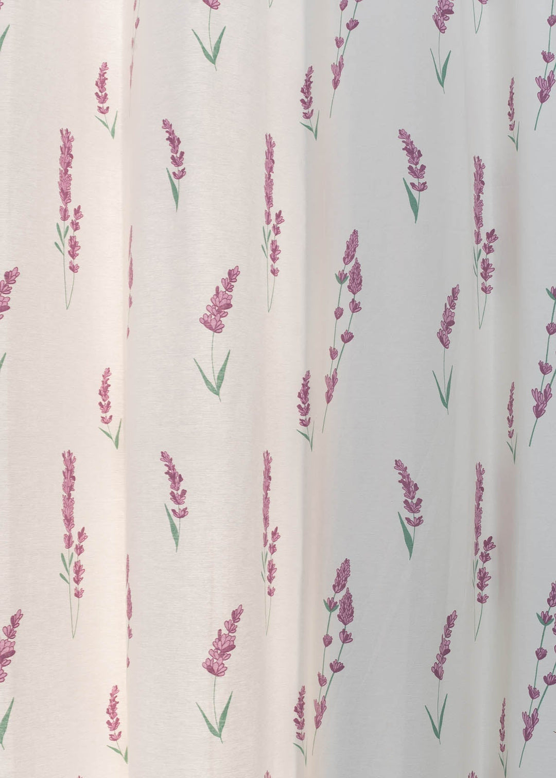 Fields of Lavender 100% cotton floral curtain for kids room - Light Reduction - Lavender - Single Piece | SHOBITAM