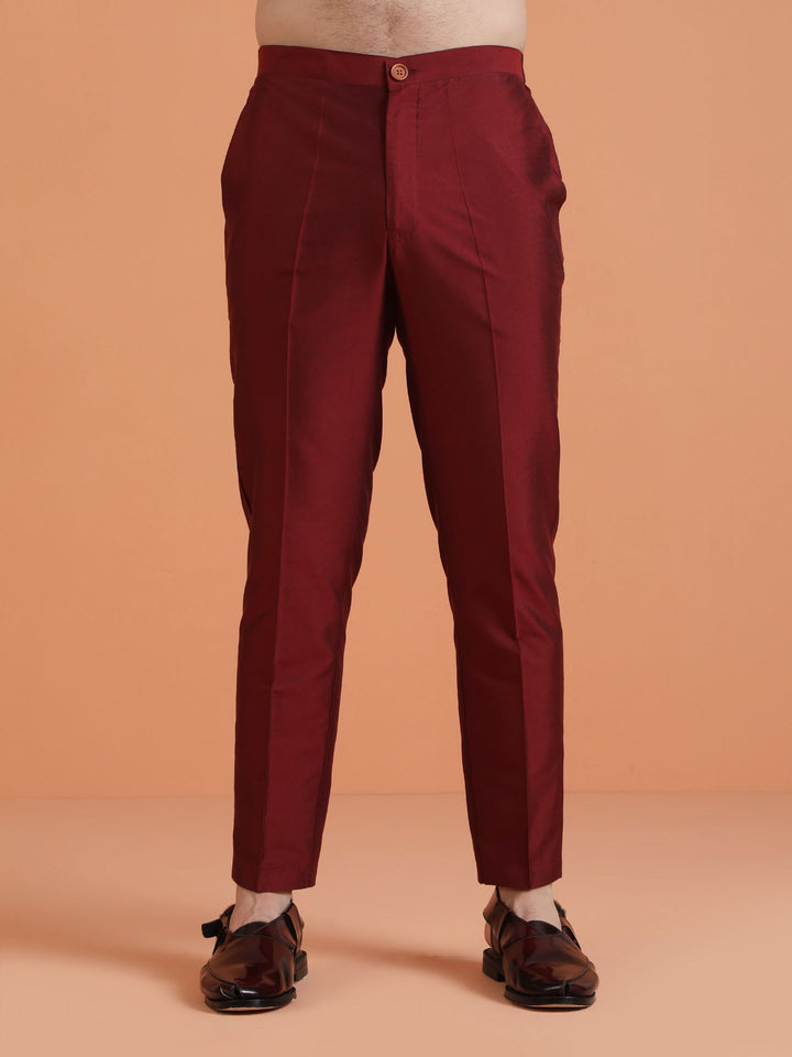 Black Solid Kurta Trouser Set | SHOBITAM