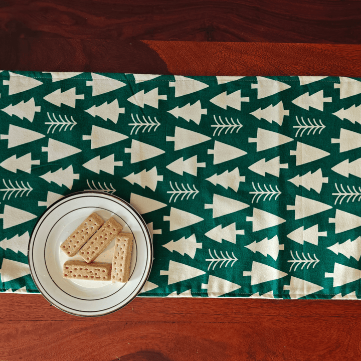 Christmas Tree Print Table Runner | SHOBITAM