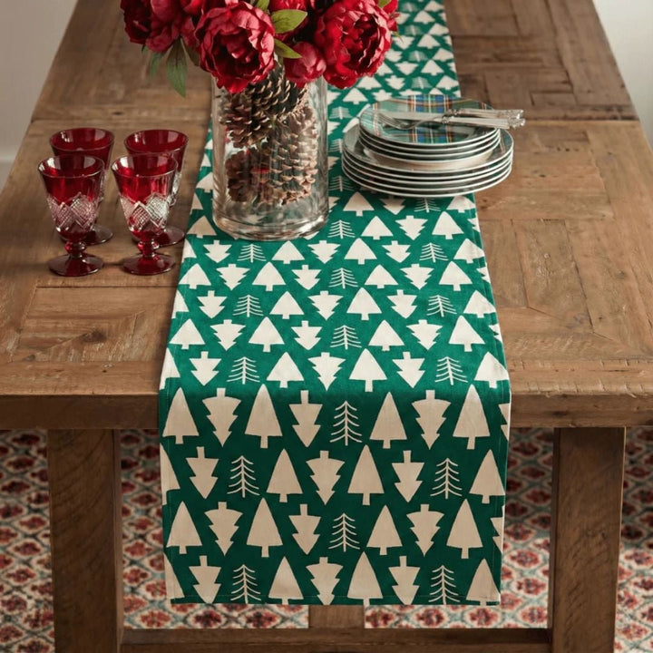 Christmas Tree Print Table Runner | SHOBITAM