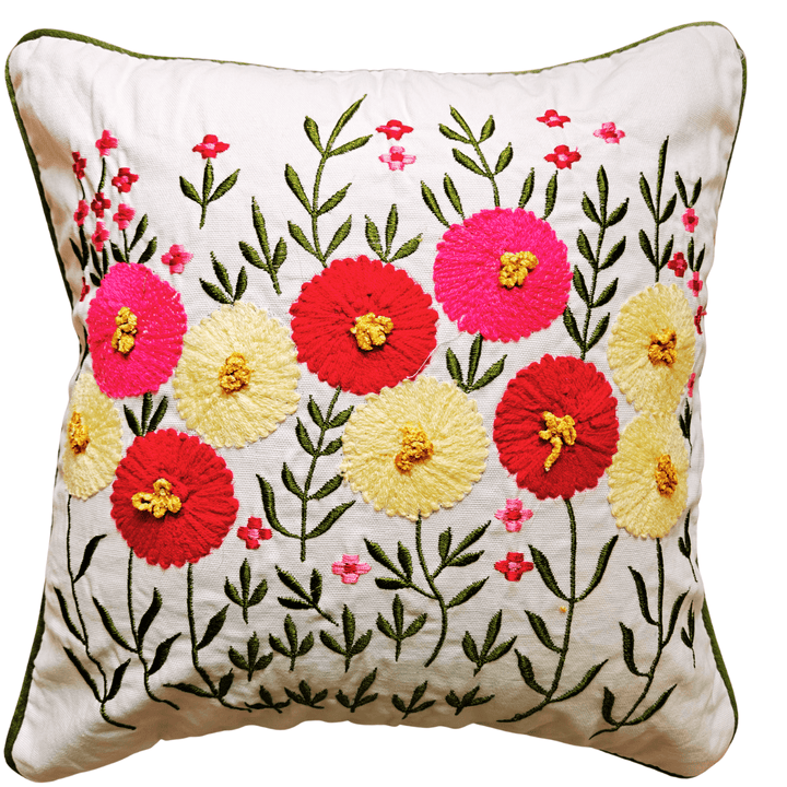 Bauchaar Embroidered Cushion Cover | SHOBITAM