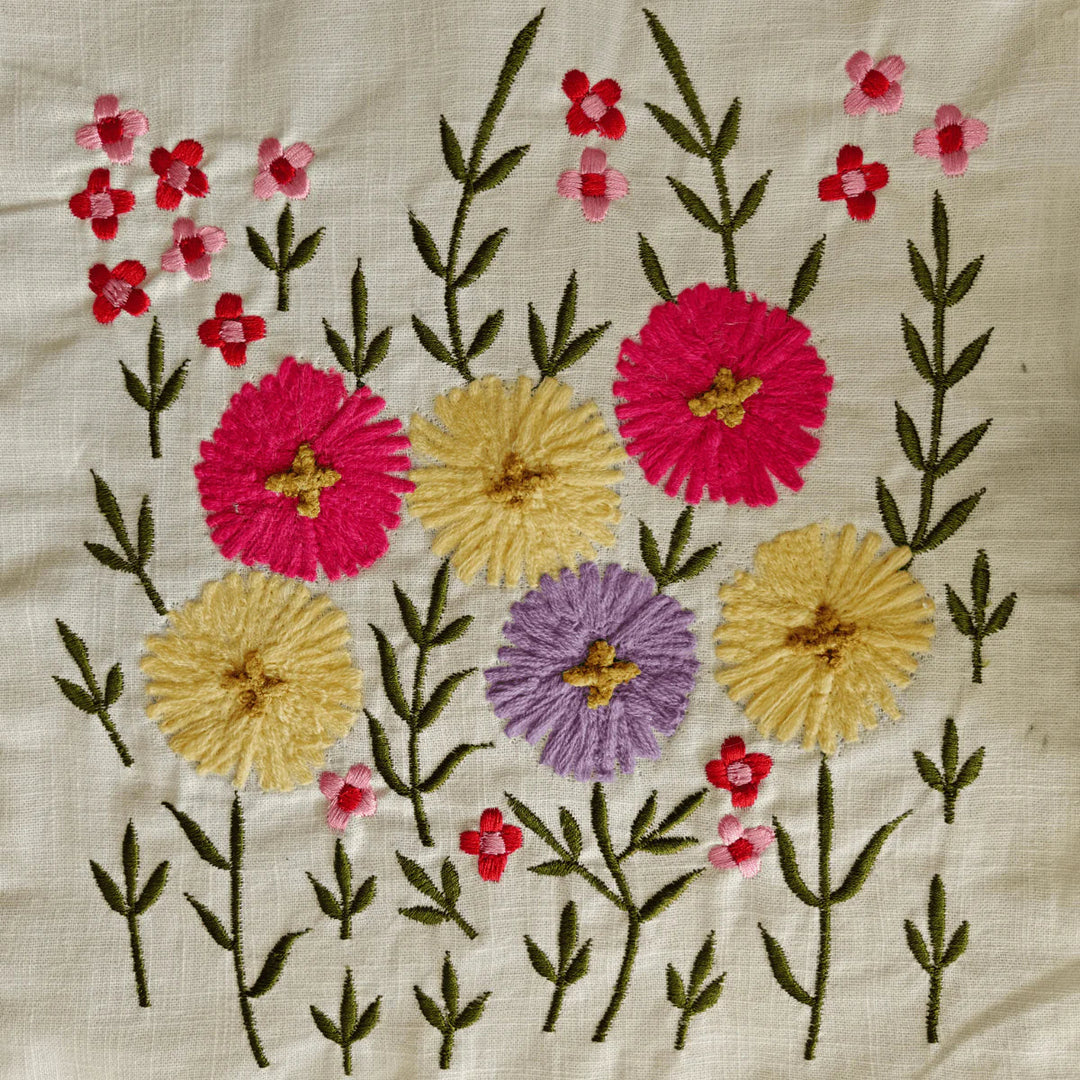 Flora Embroidered Table Runner – 72" x 12"
