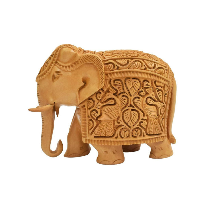WHITE WOOD SIKAR ELEPHANT 5*6*3 | SHOBITAM
