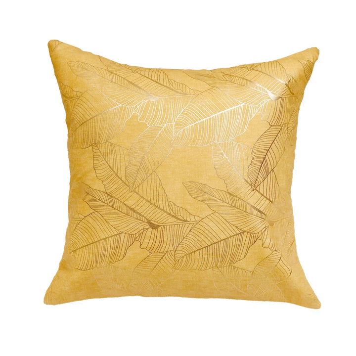 Golden Leaves Sunshine Cushion Covers, 16" x 16", Pack of 2