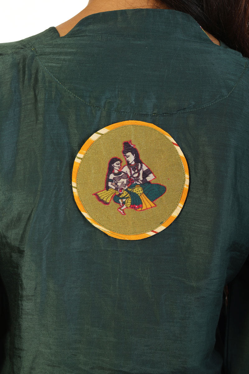 Green Maheshwara Kurti | SHOBITAM