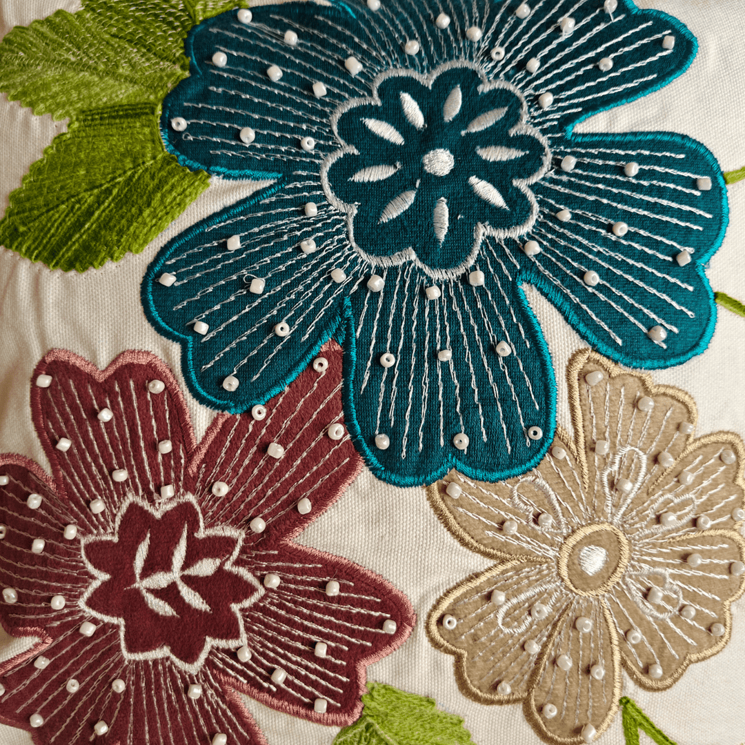 Gulmukh Embroidered Cushion Cover | SHOBITAM