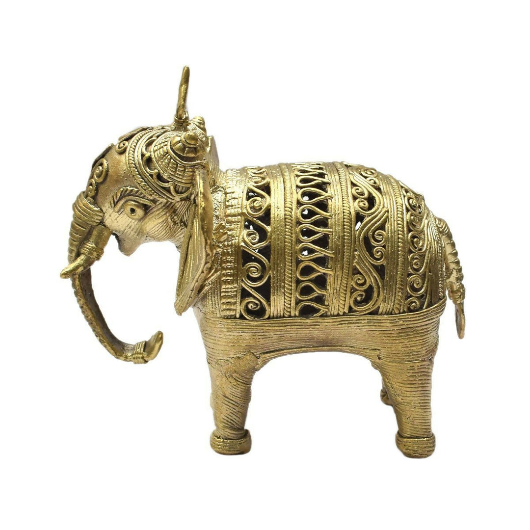 DHOKRA ARTS ELEPHANT 5*5*3 | SHOBITAM