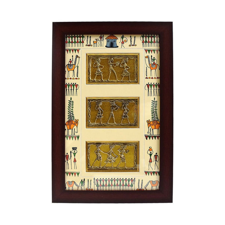 DHOKRA ART WALL HANGING FRAME 17.00*11.00*1.00 | SHOBITAM