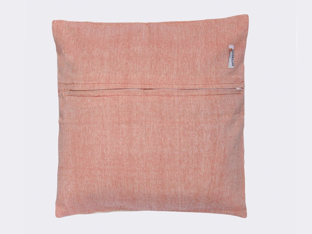 Pink Chevron Cotton Sofa Cushion Cover - Pack of 1 | SHOBITAM