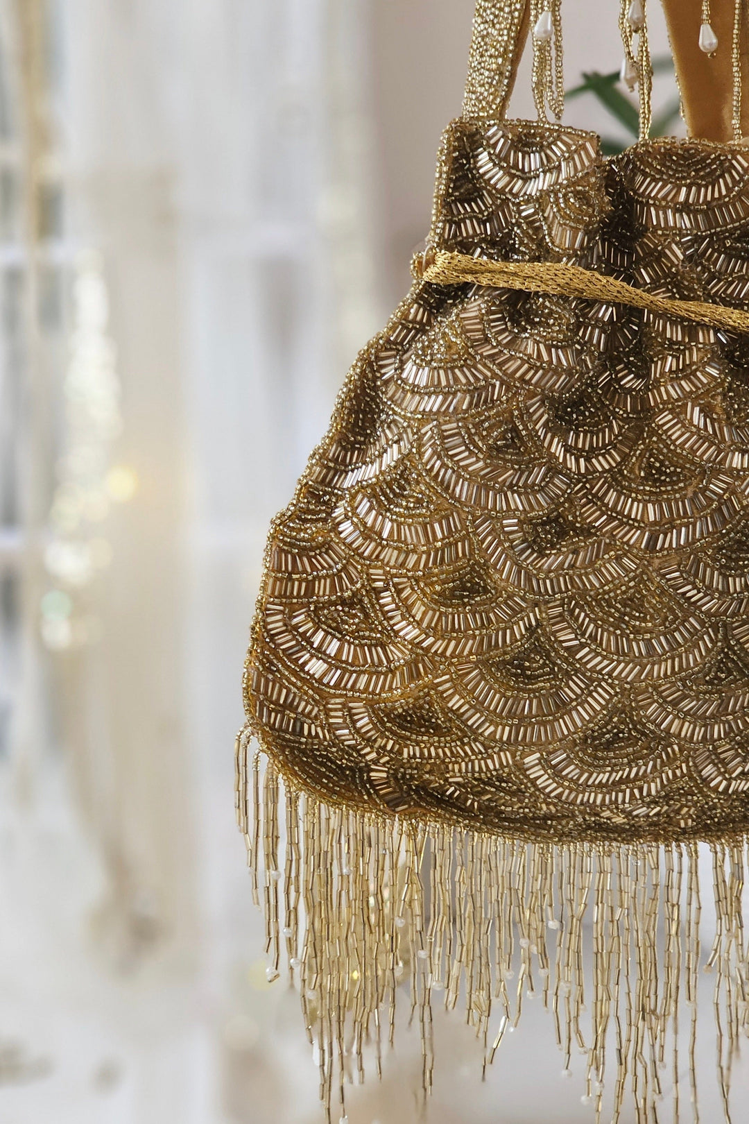 Zaara Potli with Glass Beads and Embroidery