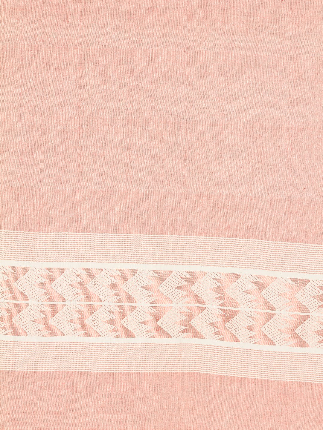 Ivory Pink Cotton Rod Pocket Curtain- Single Panel | SHOBITAM