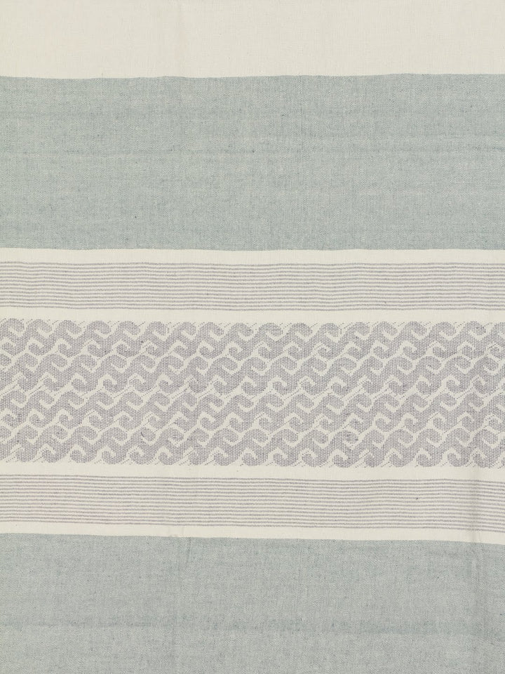 Sage Green Cotton Rod Pocket Door Curtain- Single Panel | SHOBITAM