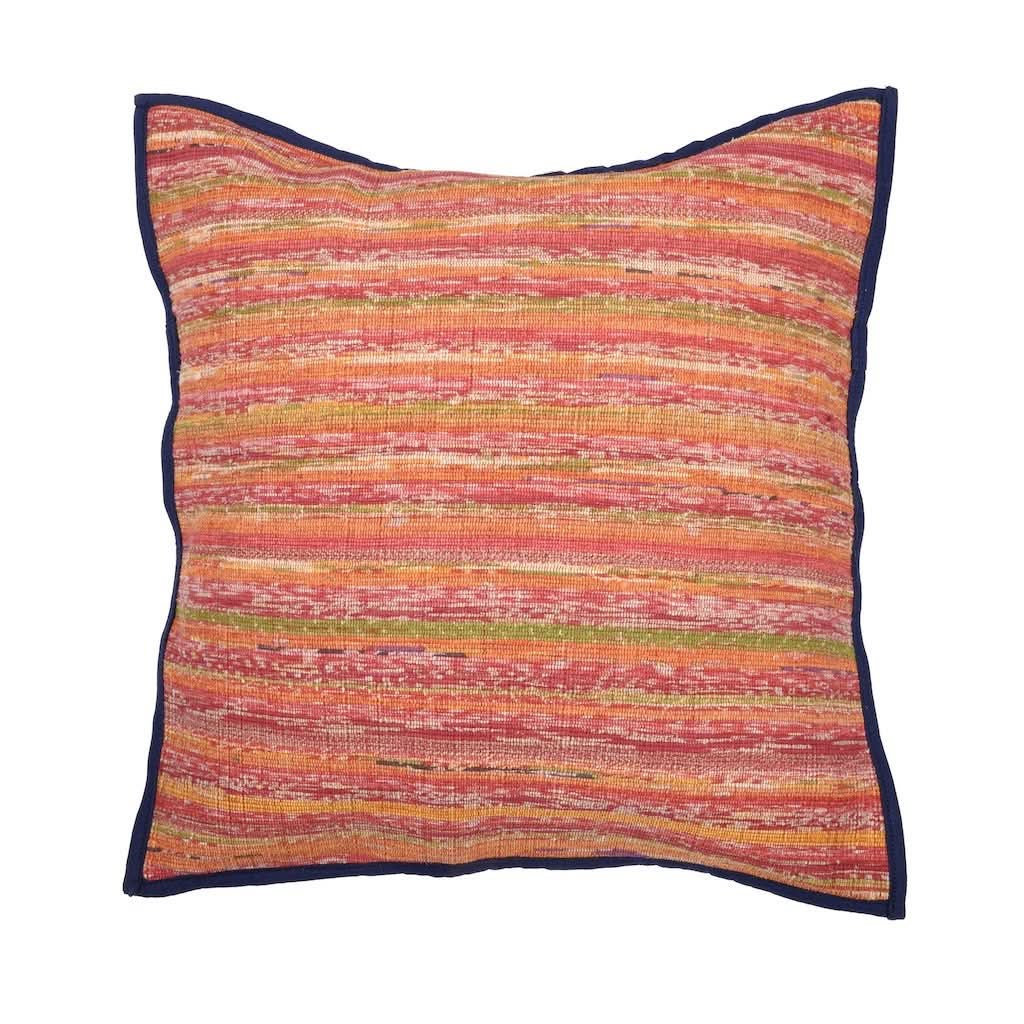 Reddish Navy Khesh Cotton Cushion Covers- Pack of 1 | SHOBITAM
