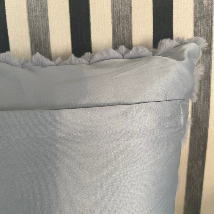 Honeycomb Cushion Covers, Grey Color, 16" x 16", Pack of 2