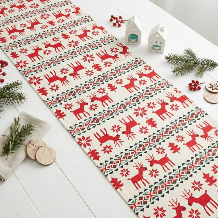 Jolly Christmas Print Table Runner | SHOBITAM