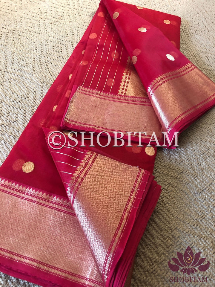 Chanderi Silk Saree | Original Sridevi Exclusive Saree I Bollywood Saree I Exquisite Statement Sari! Shobitam Sarees