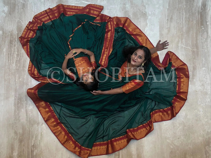 Made to Measure: Mother Daughter Gowns in Custom patterns and colors | SHOBITAM