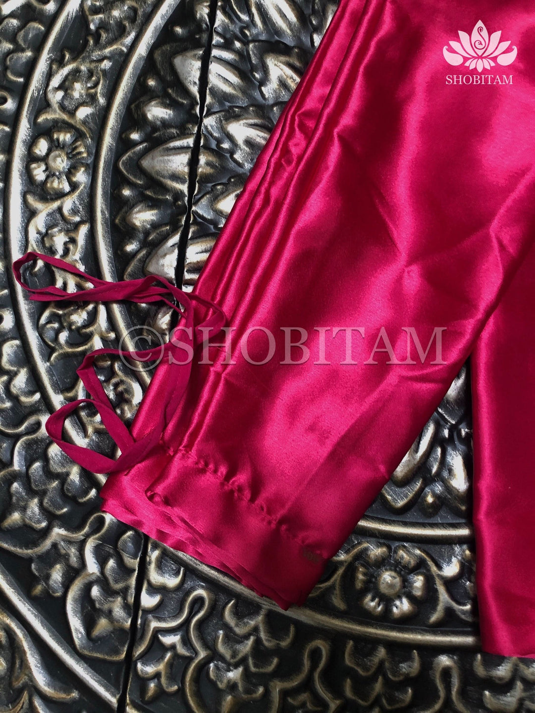 Fuchsia Pink Petticoat in Premium Satin, 2 Ply Petticoat, Standard Size