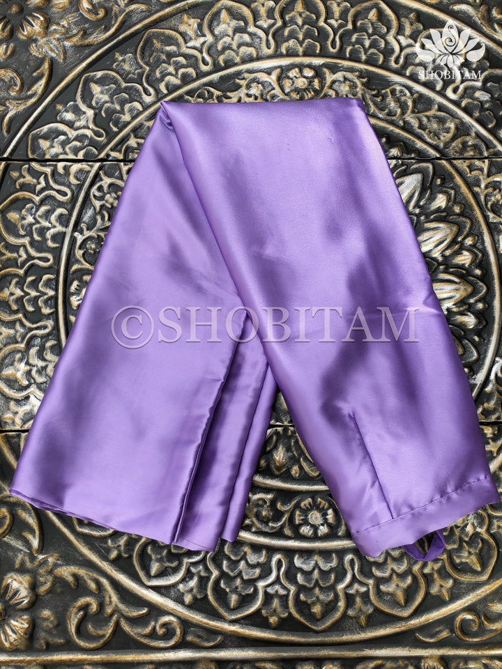 Premium Quality lilac Satin Petticoat for saree,medium size | SHOBITAM