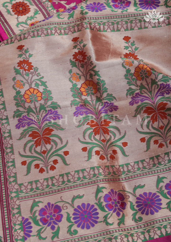 Exquisite Banarasi Patola Meenakari Katan Silk Saree in Pink with Intricate Pallu | SILK MARK CERTIFIED